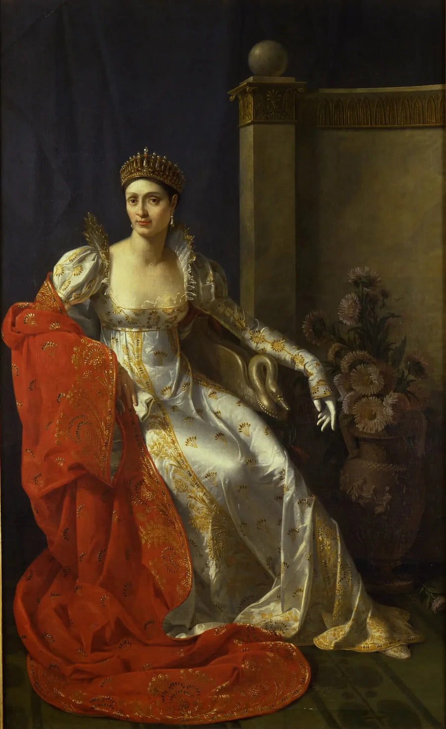 Retrato de Élisa Bonaparte, grande-duquesa da Toscana - Marie-Guillemine Benoist
