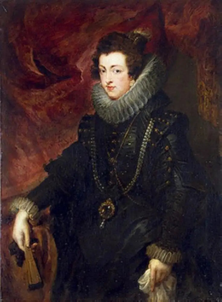 Retrato de Elisabeth de Bourbon, rainha da Espanha - Peter Paul Rubens