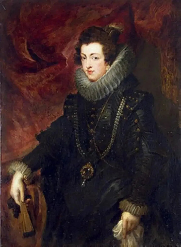 Retrato de Elisabeth de Bourbon, rainha da Espanha - Peter Paul Rubens