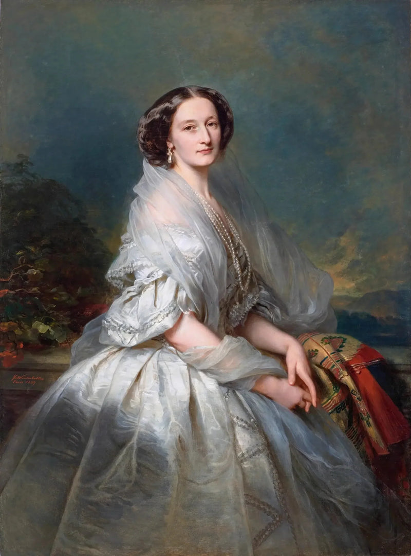 Retrato de Eliza Franciszka Krasińska née Branicka. - Franz Xaver Winterhalter