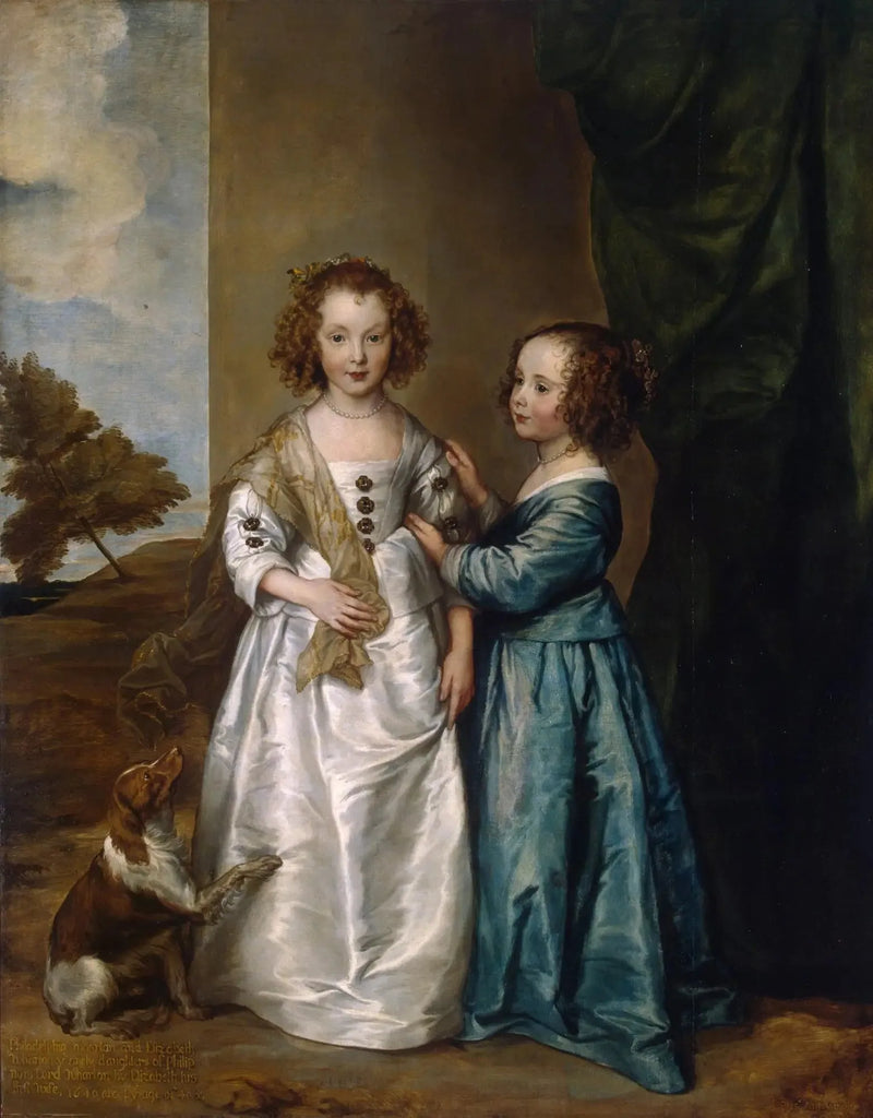 Retrato de Elizabeth e Philadelphia Wharton - Antoine van Dyck
