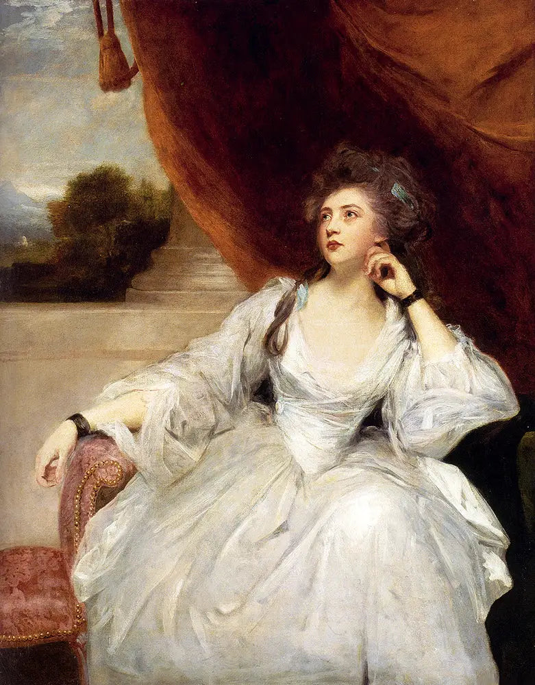Retrato de Elizabeth Falconer, Mme Stanhope, como uma contemplação - Joshua Reynolds