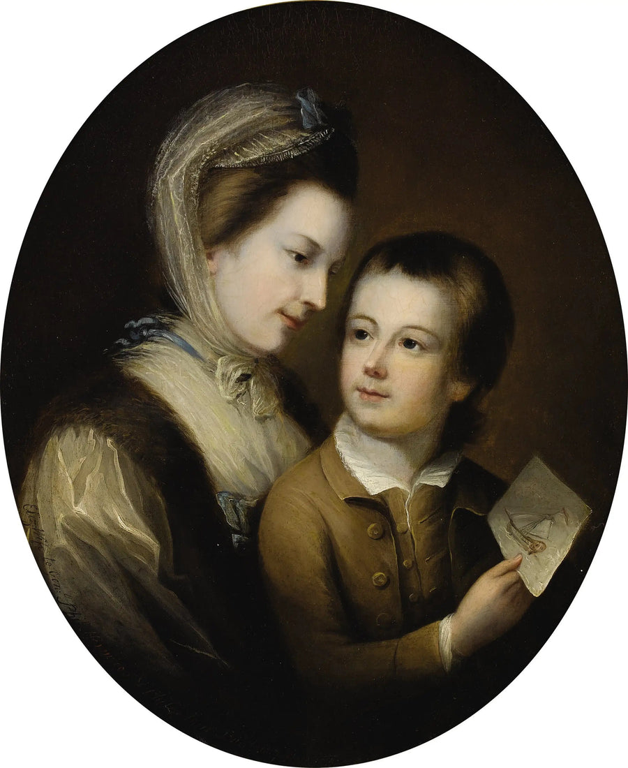 Retrato de Elizabeth Honywood e de seu filho Philip, 1767 - Thomas Gainsborough