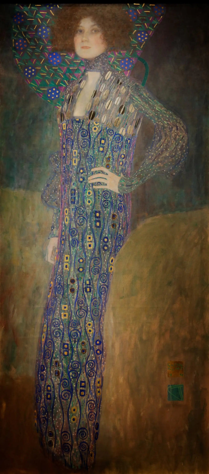 Retrato de Emilie Flöge - Gustav Klimt