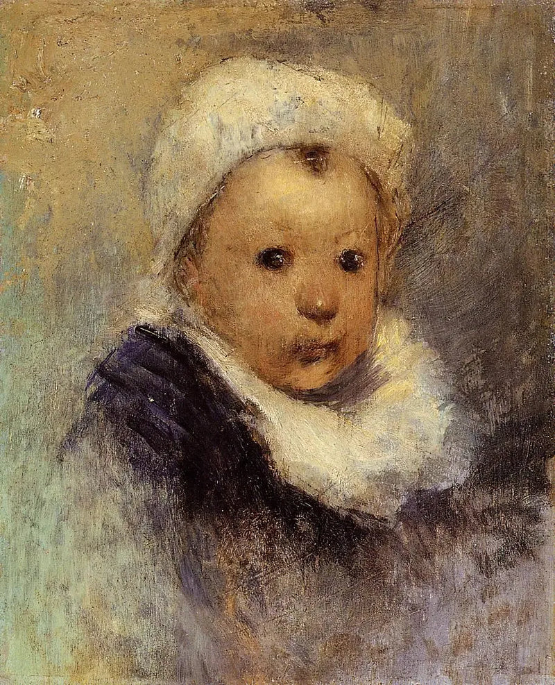 Retrato de criança, talvez Aline Gauguin - Paul Gauguin
