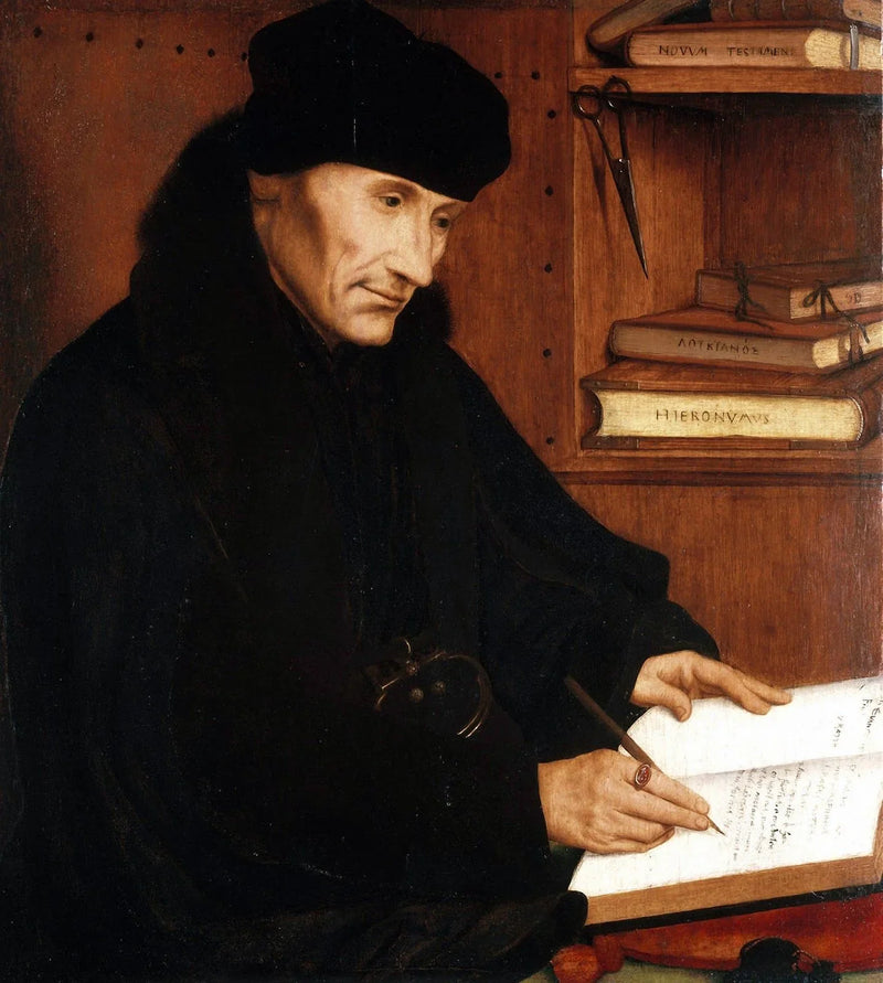 Retrato de Erasmo de Rotterdam (1466–1536) - Quentin Metsys