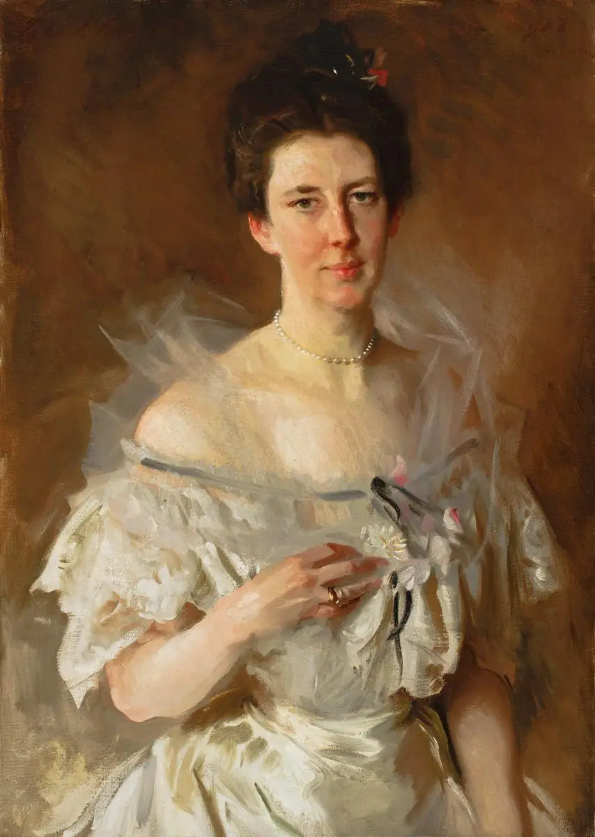Retrato de Esther Fiske Hammond, Sra. Gardiner Greene Hammond - John Singer Sargent