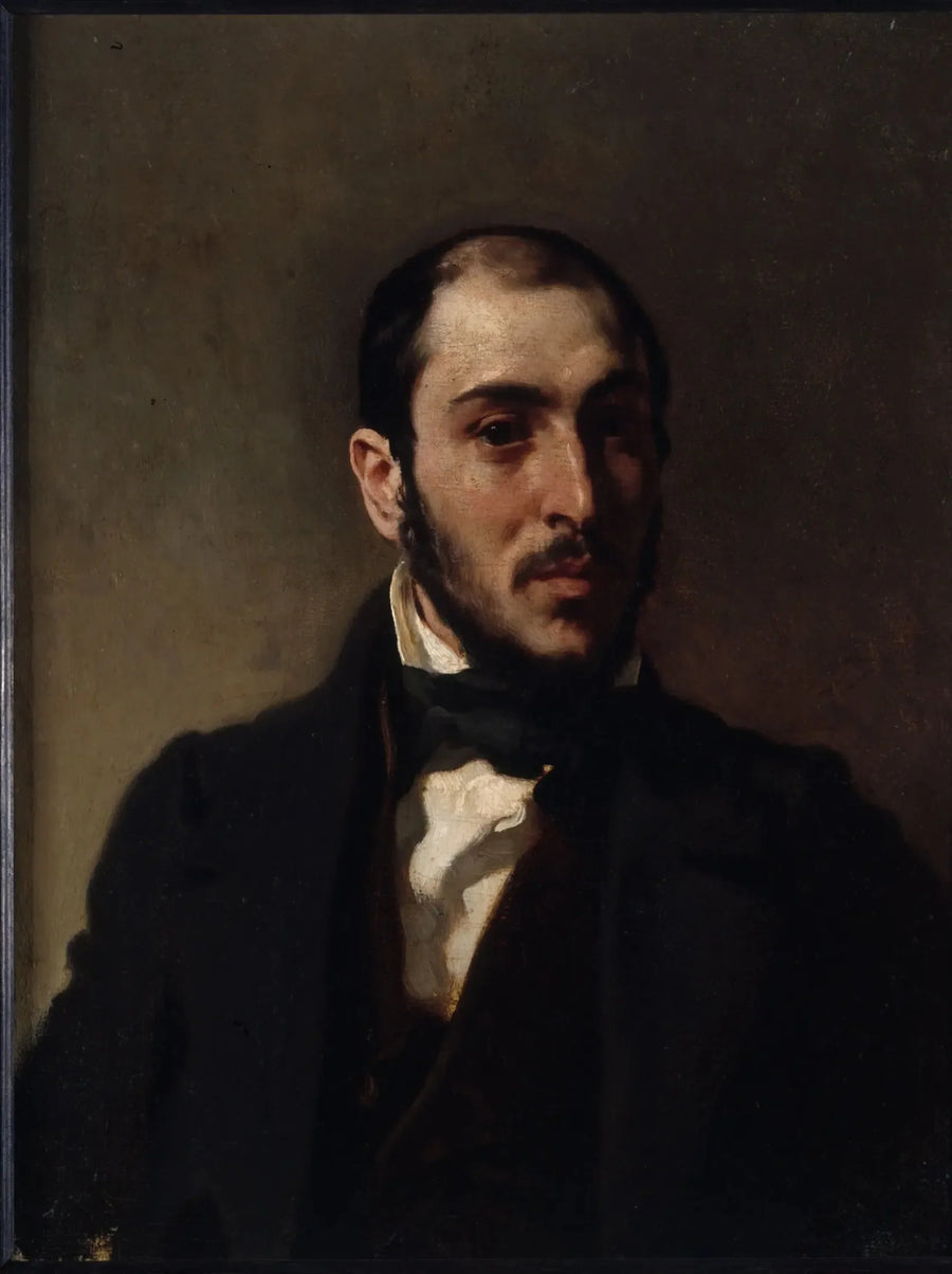 Retrato de Eugène Laval (1818-1896), arquiteto - Eugène Delacroix