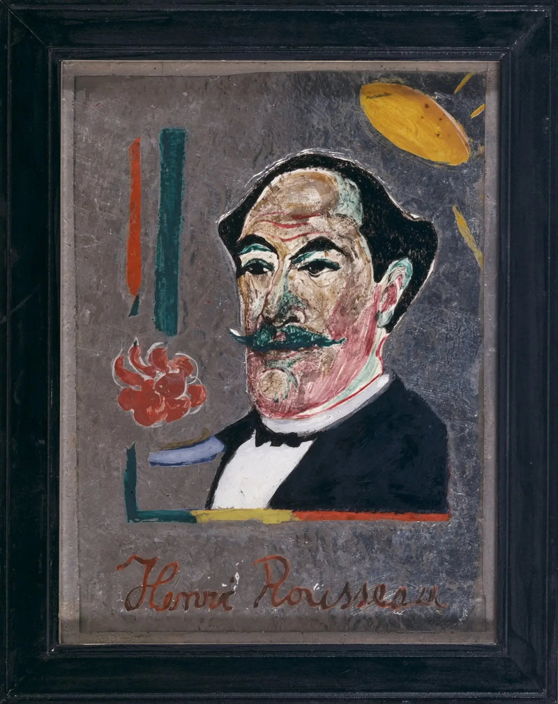 Retrato de Henri Rousseau - Franz Marc
