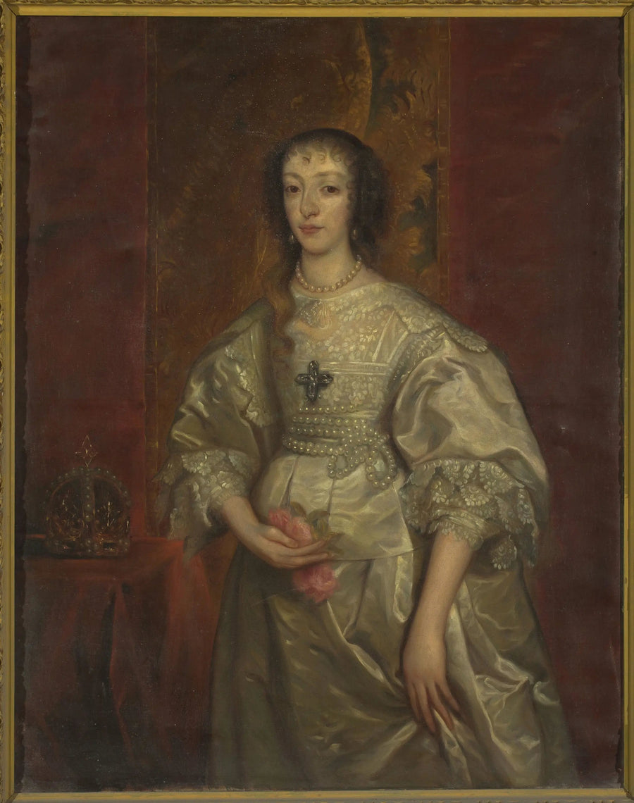 Retrato de Henriette Marie (1609-1699), rainha da Inglaterra - Antoine van Dyck