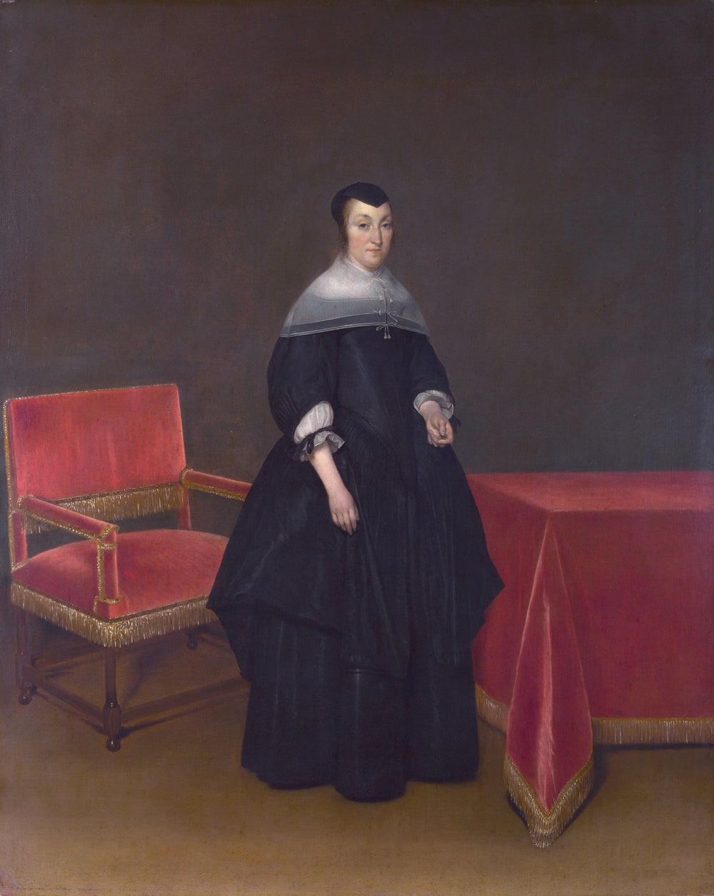 Portrait d'Hermanna van der Cruis - Gerard ter Borch image 1 reproduction artisanale de tableau