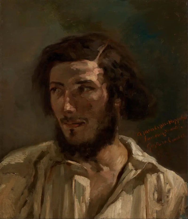 Retrato de Hippolyte (Pradelles?) - Gustave Courbet