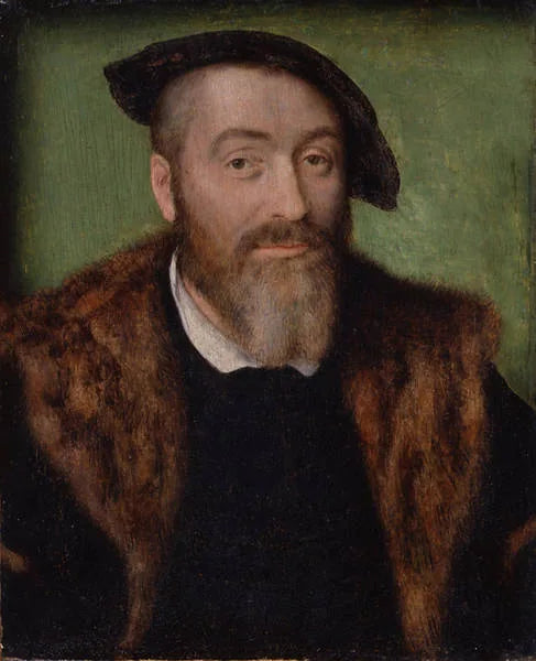 Portrait d'homme à barbe grisonnante - Corneille de Lyon image 1 reproduction de peinture à l’huile