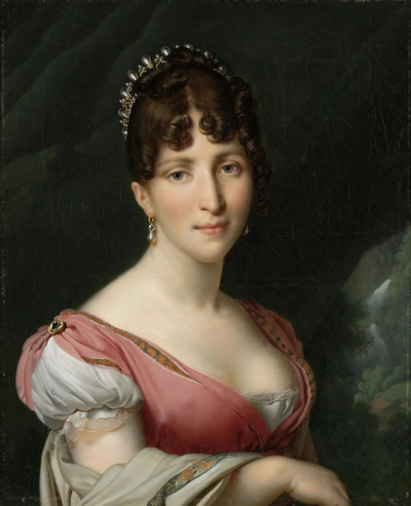 Retrato de Hortense de Beauharnais, rainha da Holanda - Anne-Louis Girodet