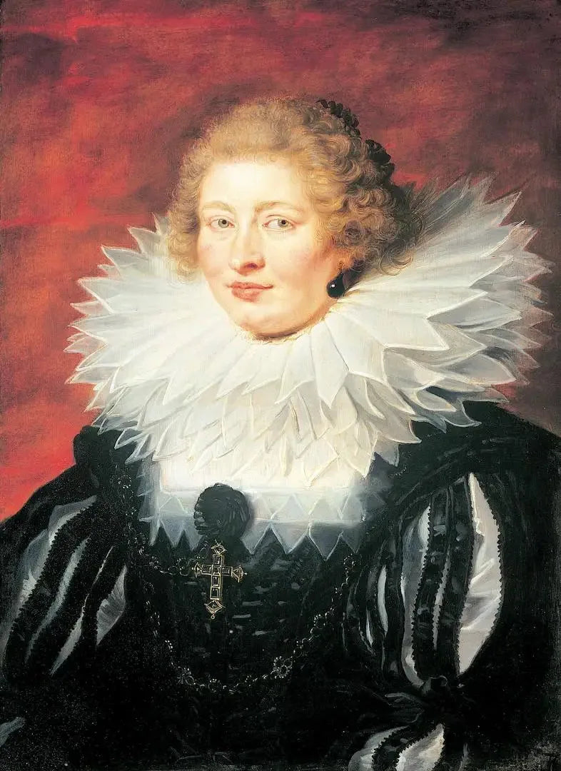Retrato de Hypolite de Male (?-?), esposa de Henri de Vicq, senhor de Meulevelt (1573-1651) - Peter Paul Rubens