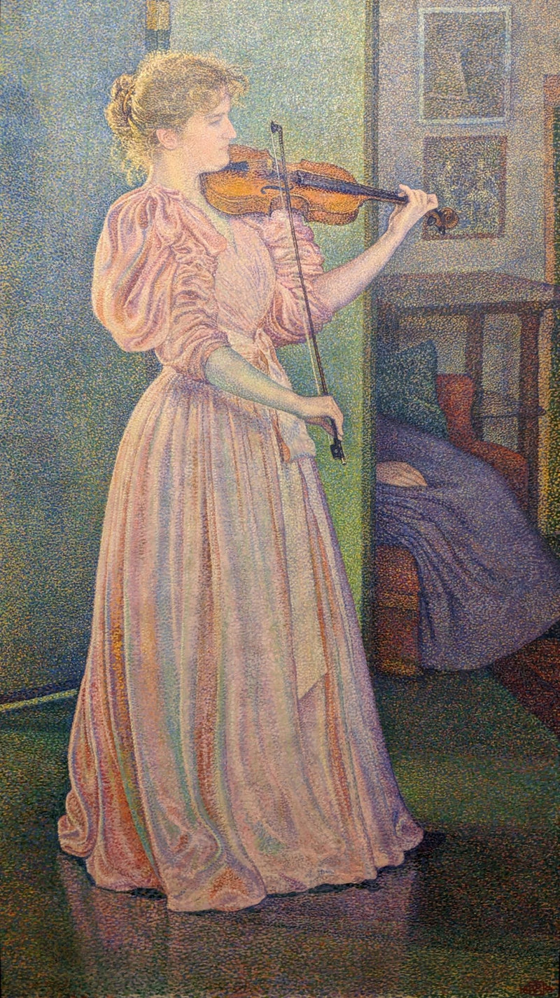 Retrato de Irma Sèthe - Théo van Rysselberghe