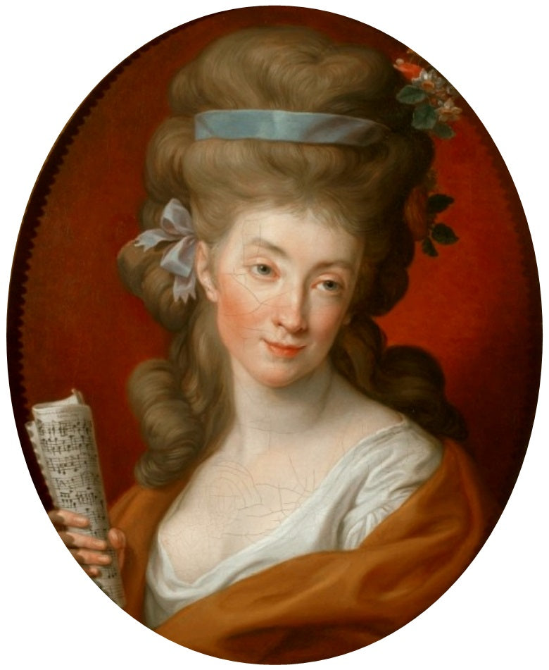 Retrato de Izabela (Elżbieta) Potocka née Lubomirska em Polymnia. - Pompeo Batoni