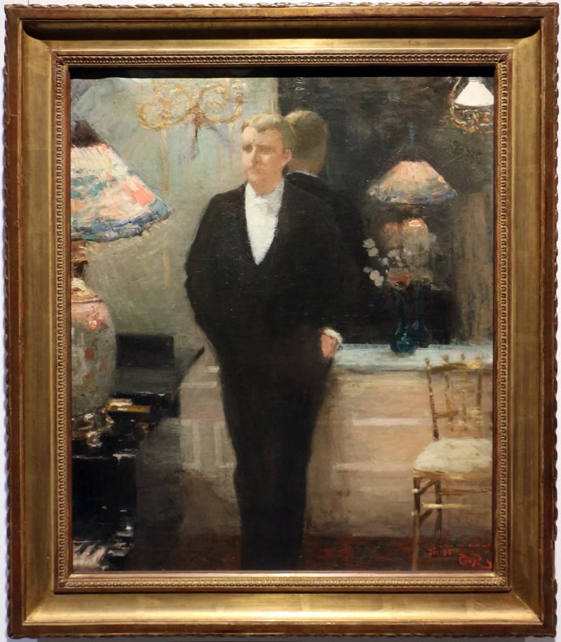 Retrato de Octave Maus - Théo van Rysselberghe