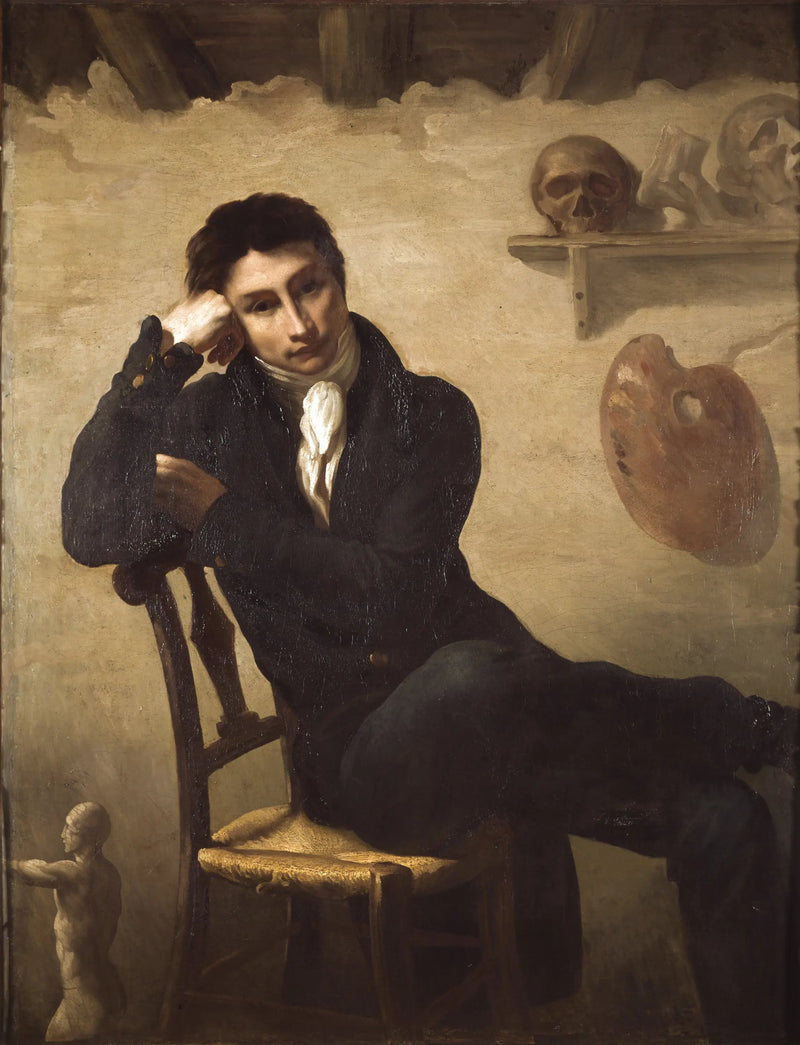 Retrato de um artista em seu ateliê - Théodore Géricault