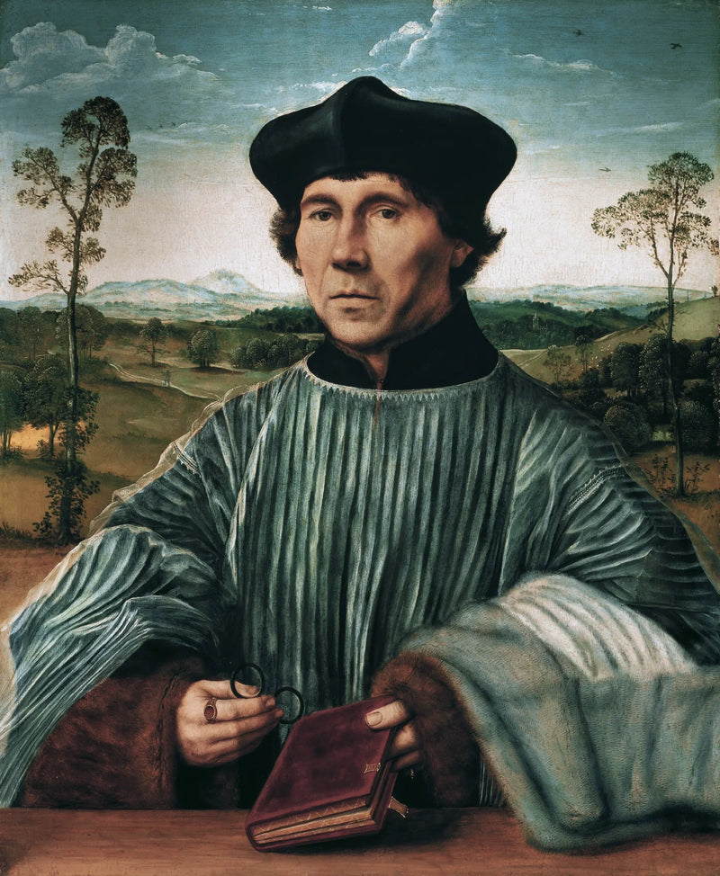 Retrato de um canônico. - Quentin Metsys