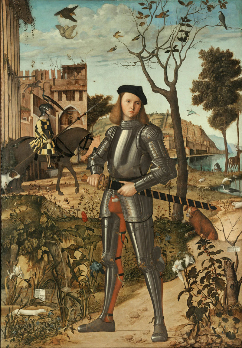 Retrato de um cavaleiro - Vittore Carpaccio