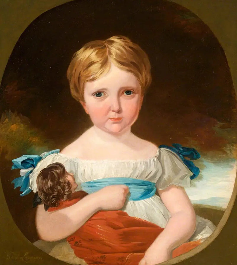 Retrato de uma criança com uma boneca - Thomas Lawrence