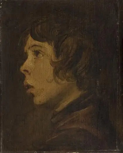 Retrato de um menino de perfil para a esquerda - Frans Hals