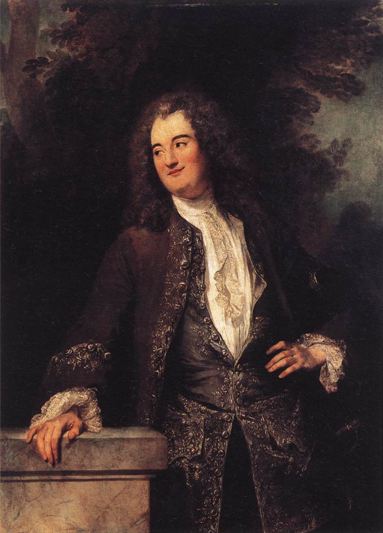 Portrait d'un gentilhomme - Antoine Watteau image 1 copie de tableau peinte à la main
