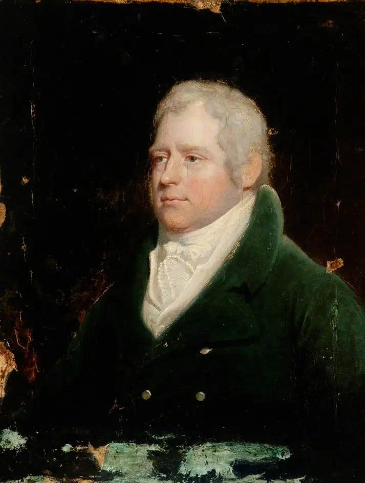 Retrato de um cavalheiro de terno azul - Henry Raeburn