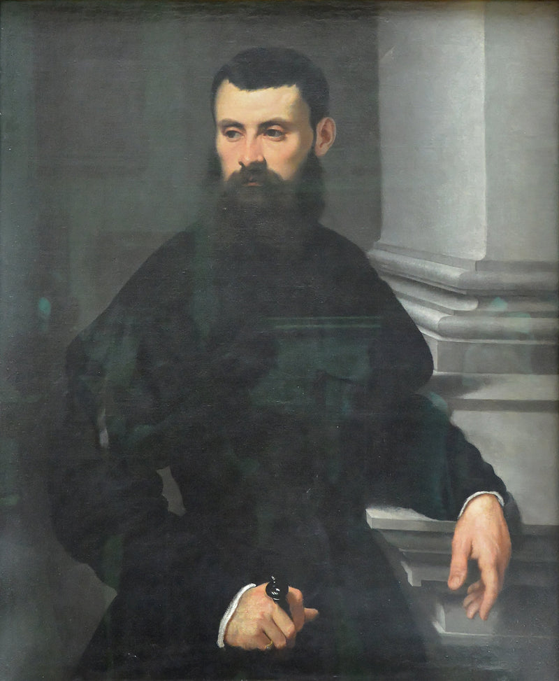 Retrato de um gentil-homem, com a mão na espada - Jacopo Tintoretto