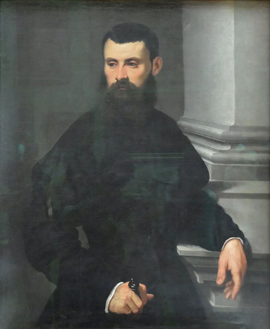 Retrato de um gentil-homem, com a mão na espada - Jacopo Tintoretto
