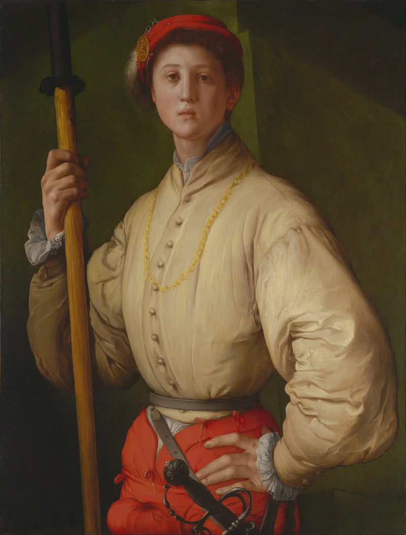 Retrato de um halberdier - Pontormo