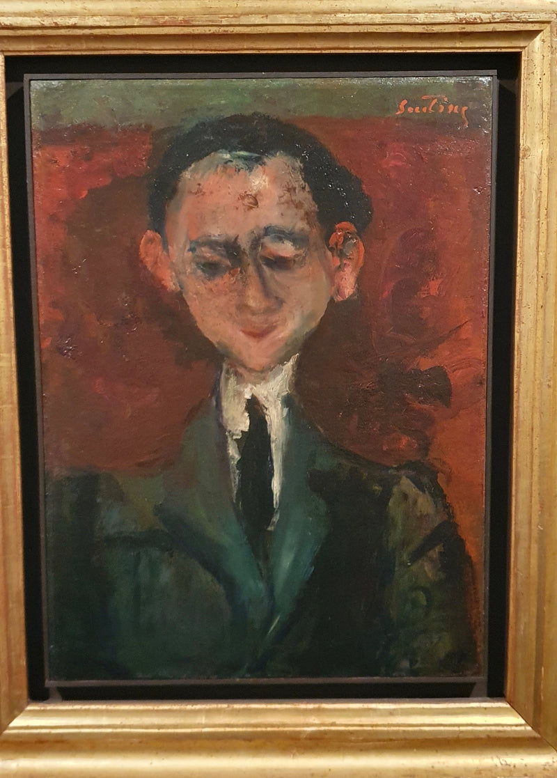 Retrato de um homem de gravata preta - Chaim Soutine
