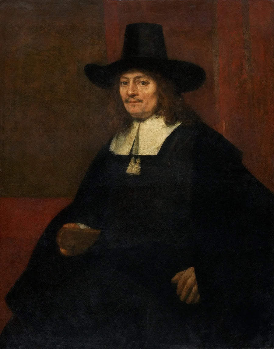 Retrato de um homem com um chapéu de cilindro - Rembrandt