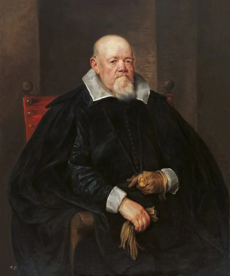 Retrato de um homem com um medalhão - Antoine van Dyck