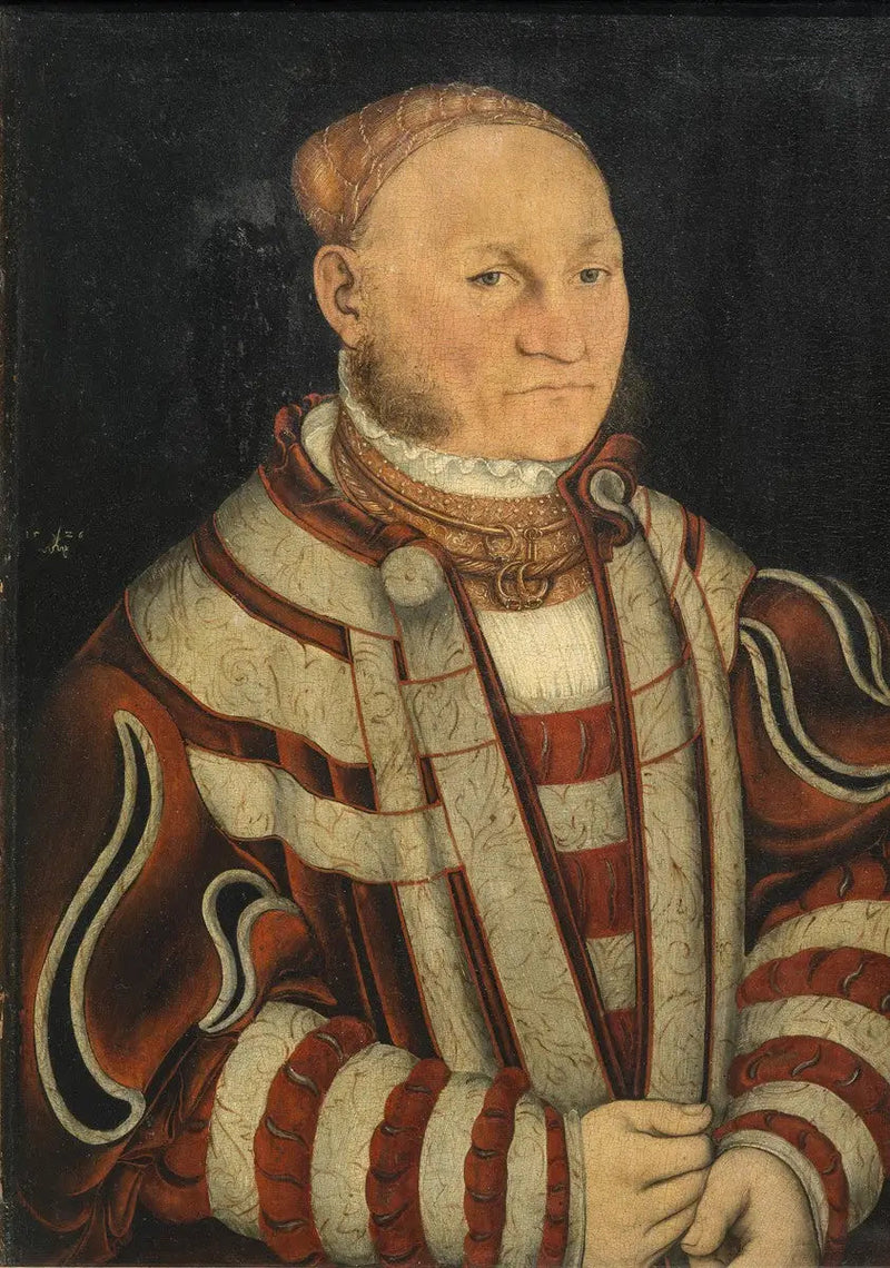 Retrato de um homem de bigode vermelho - Lucas Cranach, o Velho