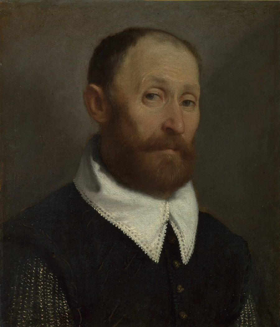 Retrato de um homem com sobrancelhas levantadas - Giovanni Battista Moroni