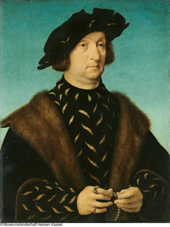 Retrato de um homem com um rosário - Joos van Cleve