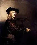 Retrato de um homem com um falcão - Rembrandt