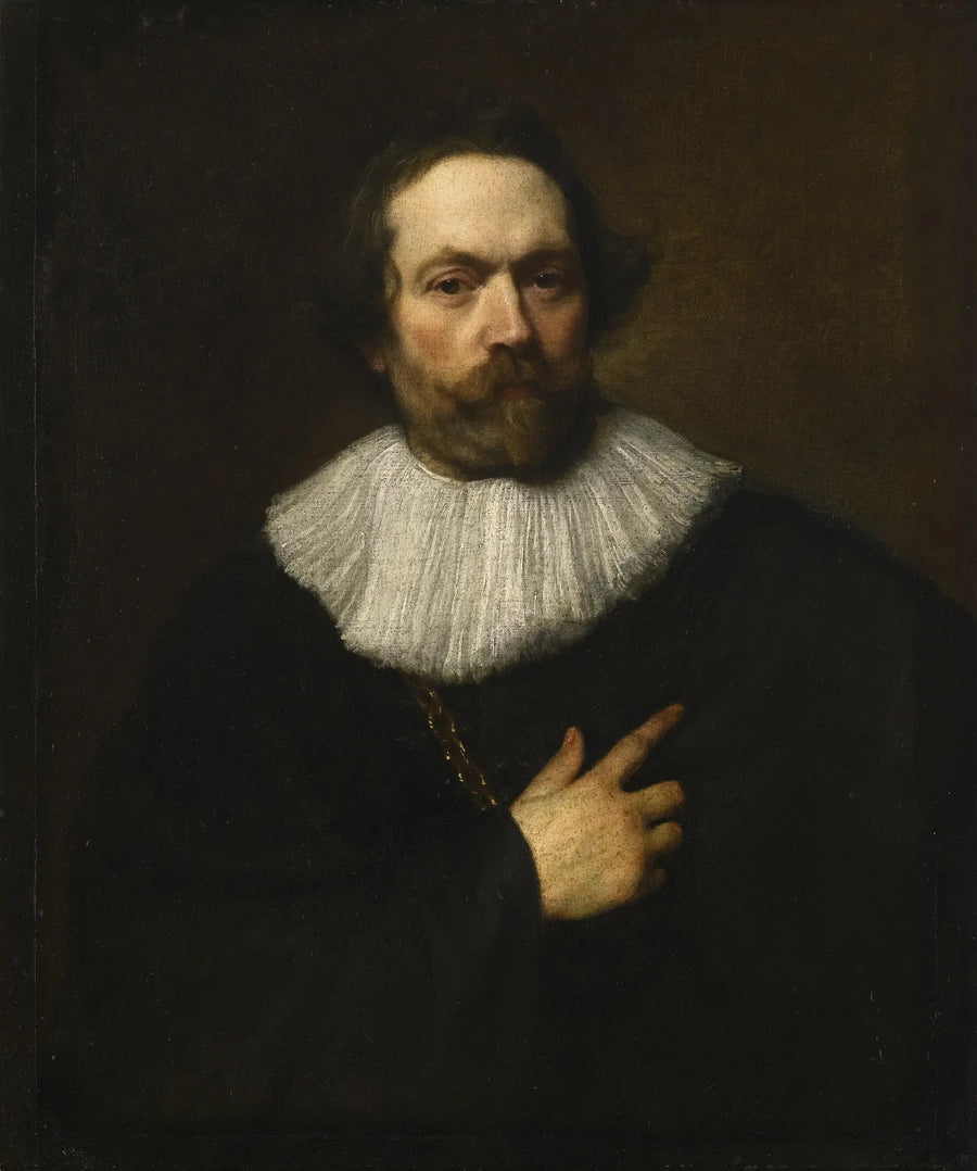 Retrato de um homem com barba - Antoine van Dyck
