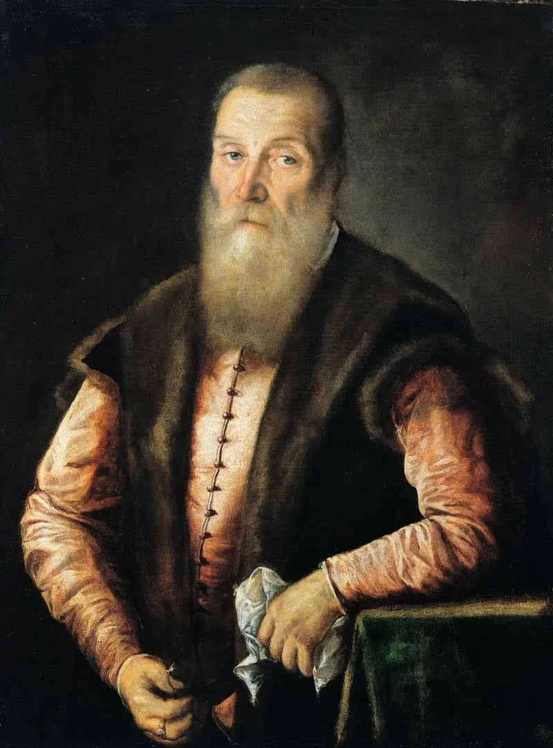 Retrato de um homem barbudo - Titian