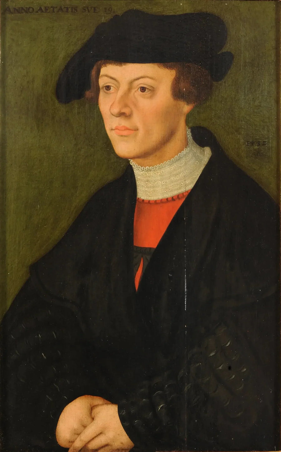 Retrato de um homem de 19 anos - Lucas Cranach, o Velho