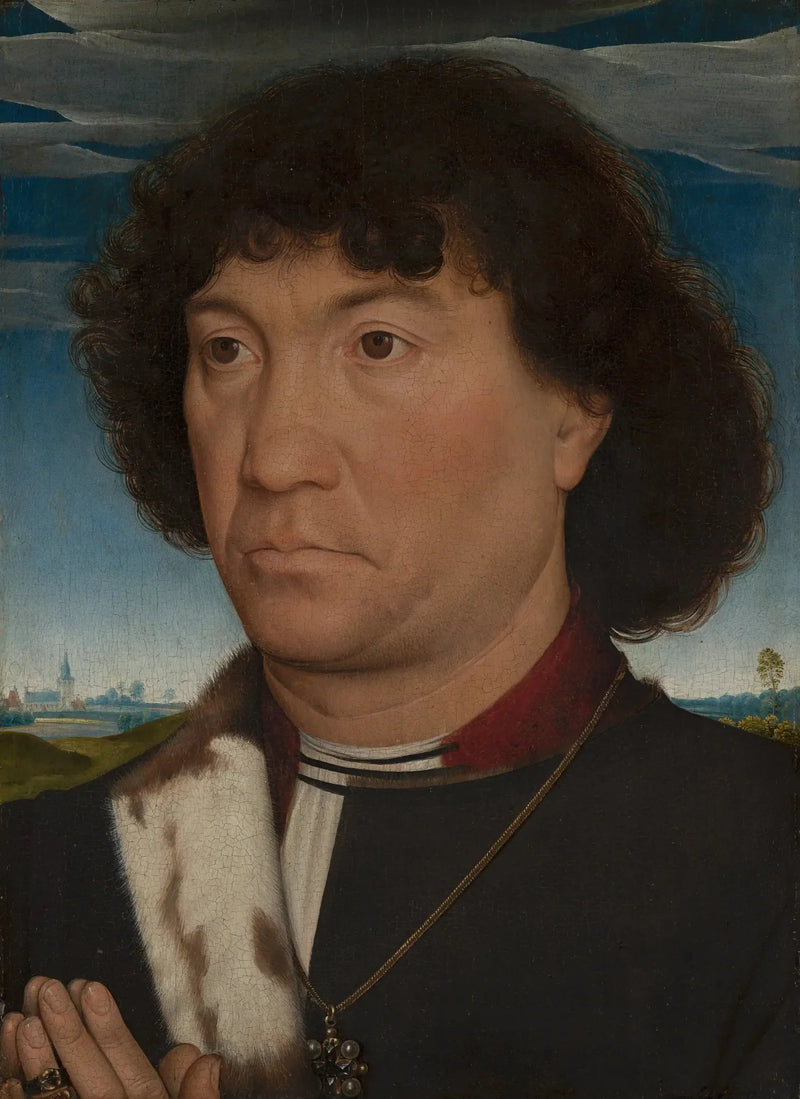 Retrato de um homem da família Lespinette - Hans Memling