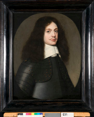 Retrato de um homem de armadura - Gerrit van Honthorst