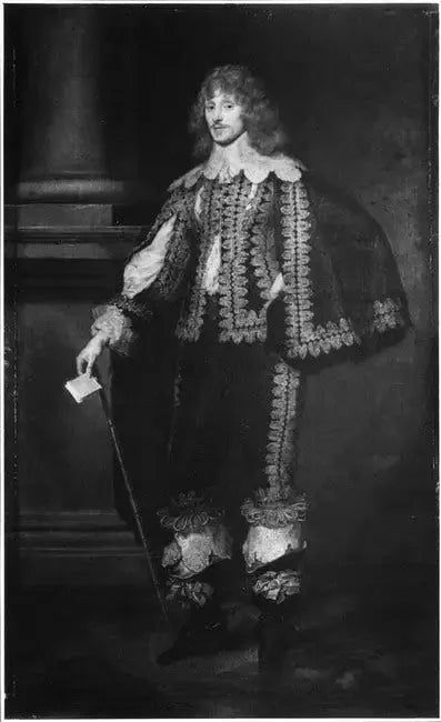 Retrato de um homem com terno espanhol - Antoine van Dyck