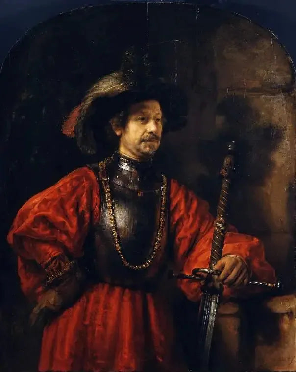 Retrato de um homem em traje militar - Rembrandt