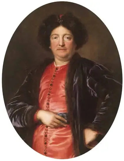 Retrato de um homem de terno polonês, muito provavelmente Jean II Casimir Vasa, rei da Polônia - Pierre Mignard