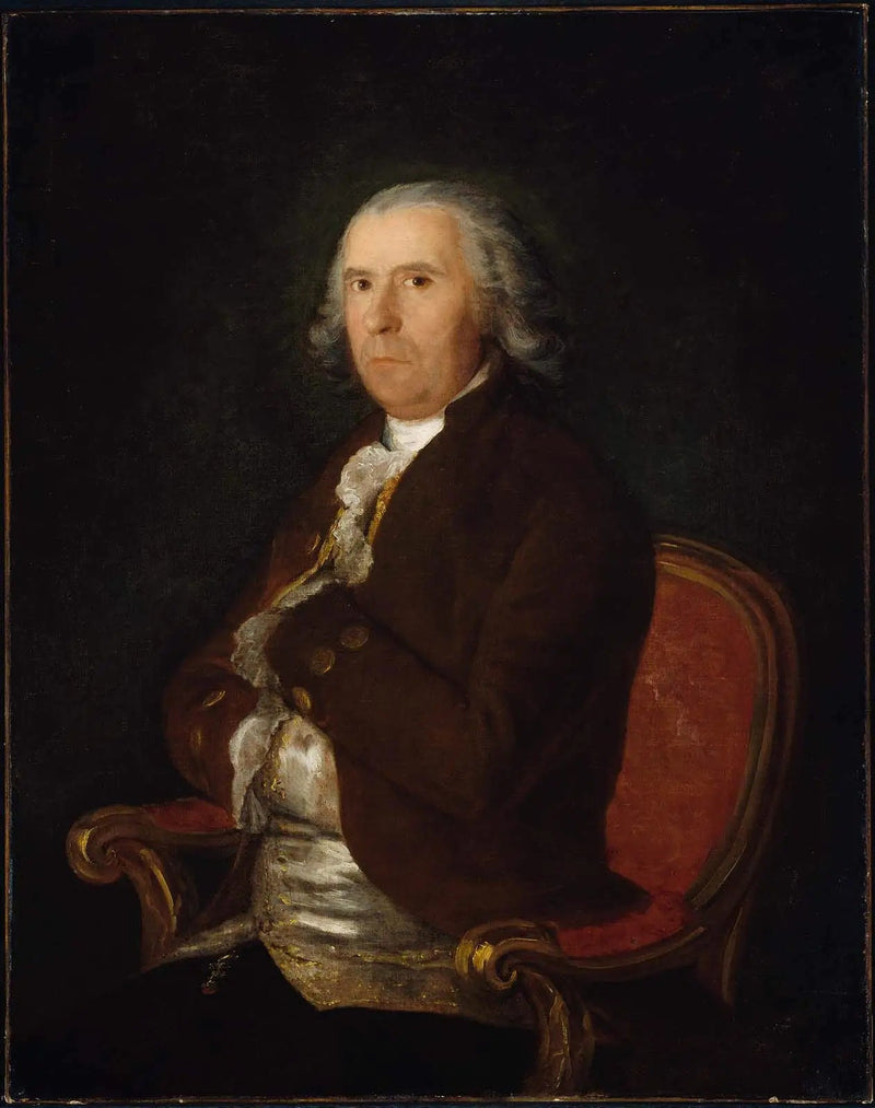 Retrato de um homem com um casaco marrom - Francisco de Goya