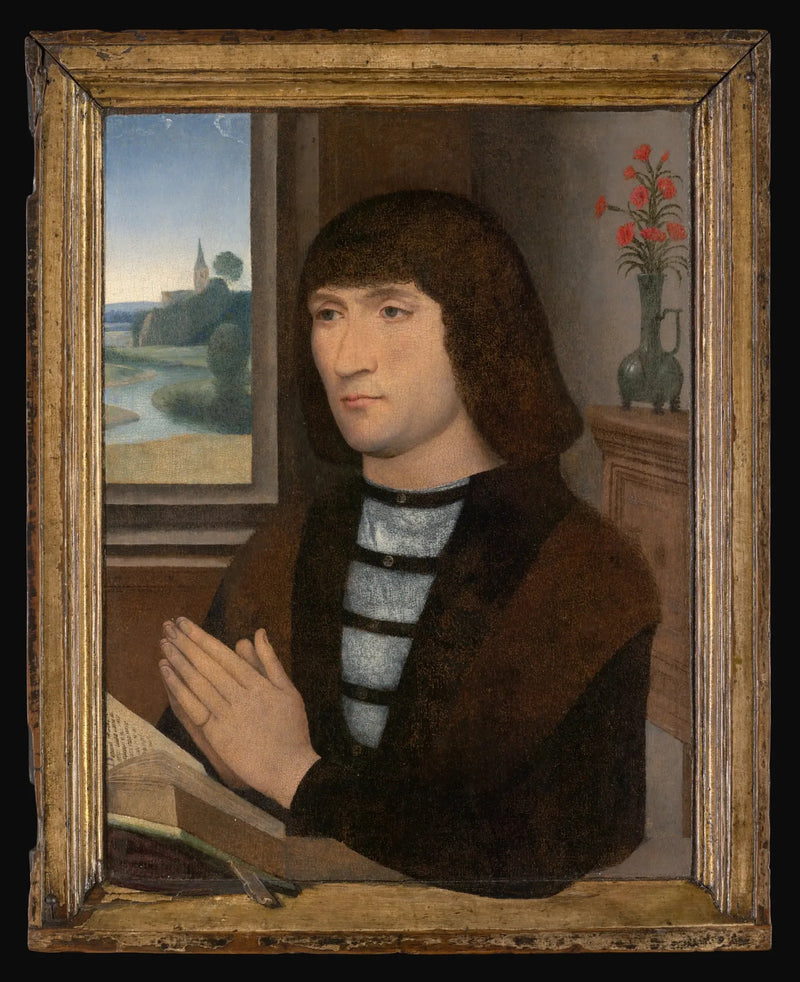Retrato de um homem em oração - Hans Memling