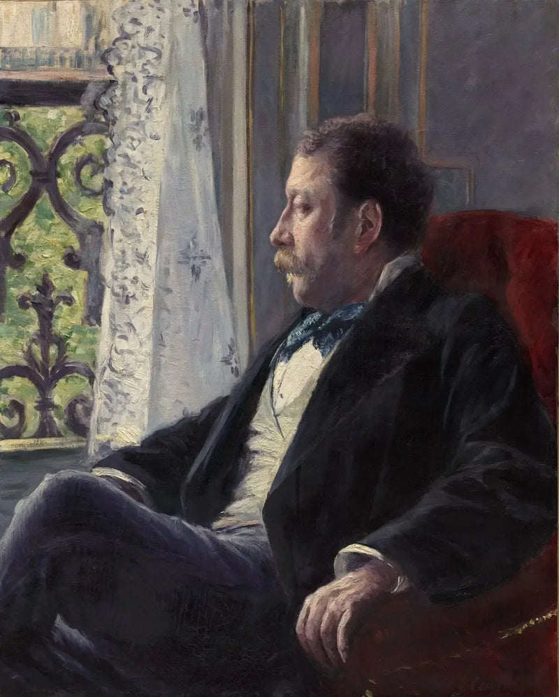 Retrato de um homem - Gustave Caillebotte